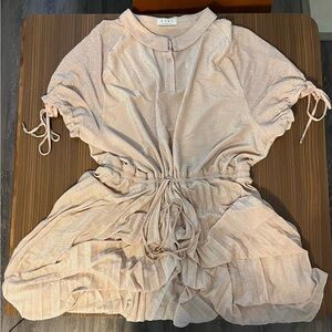 SPARKLY PLEATED DRESS - ELVI SIZE US24/UK28